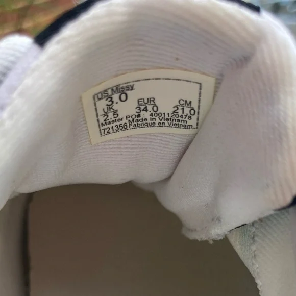 Girl’s rainbow checkered Vans - SIZE 3 - Picture 7 of 10